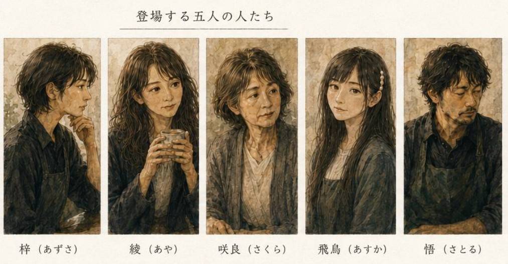 小説『余白にいた人たち』の登場人物